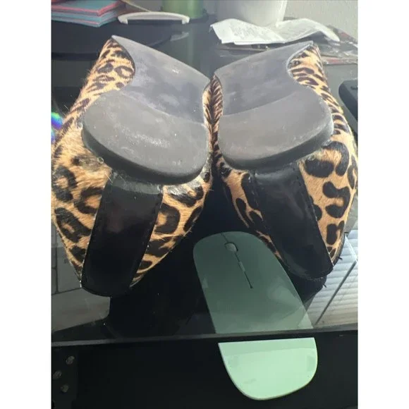 MERONA Cheetah Leopard Animal Faux Calf Hair Ballet Flats Casual Shoes Size 7 - Picture 8 of 11